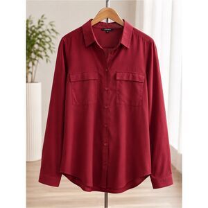 Burgundy dress shirt